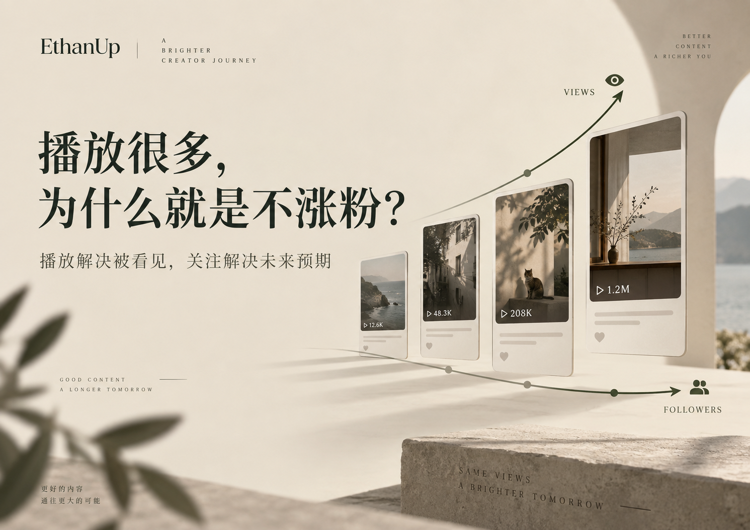 为什么视频播放量很高却不涨粉