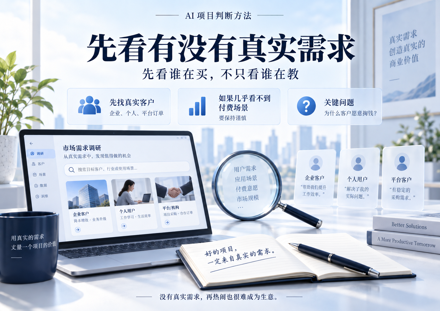 真实需求决定项目是否成立