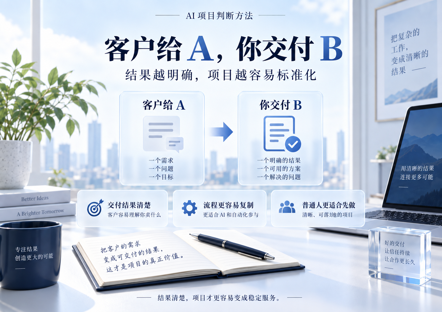 客户给A，最终交付B