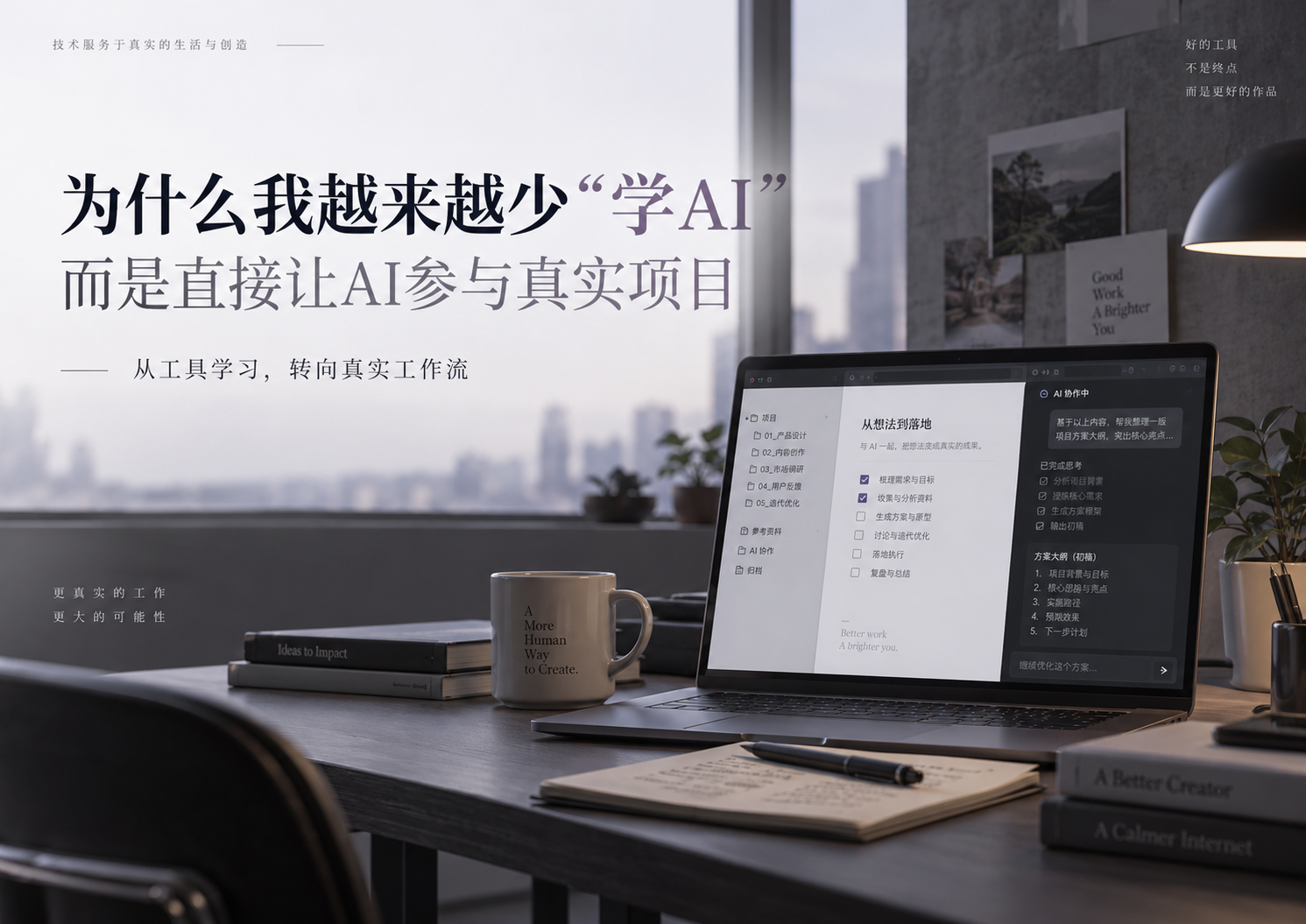为什么我越来越少学AI，而是让AI参与真实项目