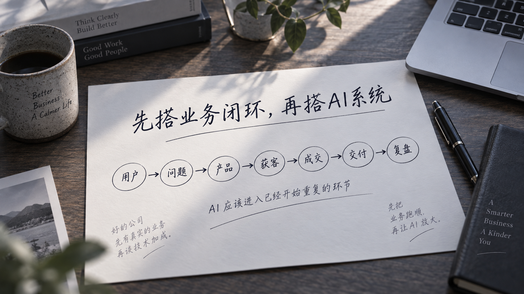 一人公司的最小业务闭环从用户问题产品到获客成交交付和复盘