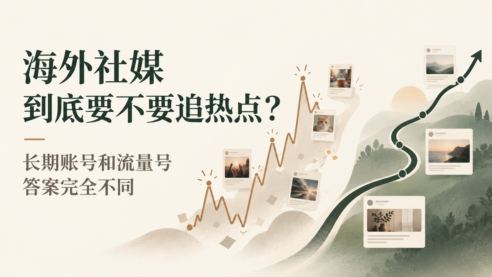 海外社媒长期账号和流量号追热点策略